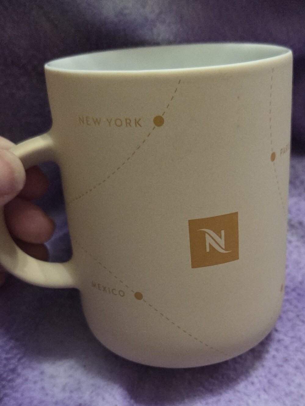 Nespresso Advent Calendar 2024 Jean Imbert Coffee Mug Tan Map Limited Edition